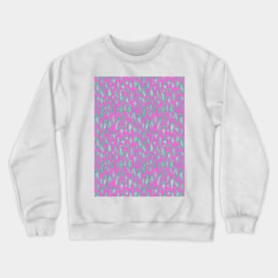 Animal skin leopard pink pop Crewneck Sweatshirt